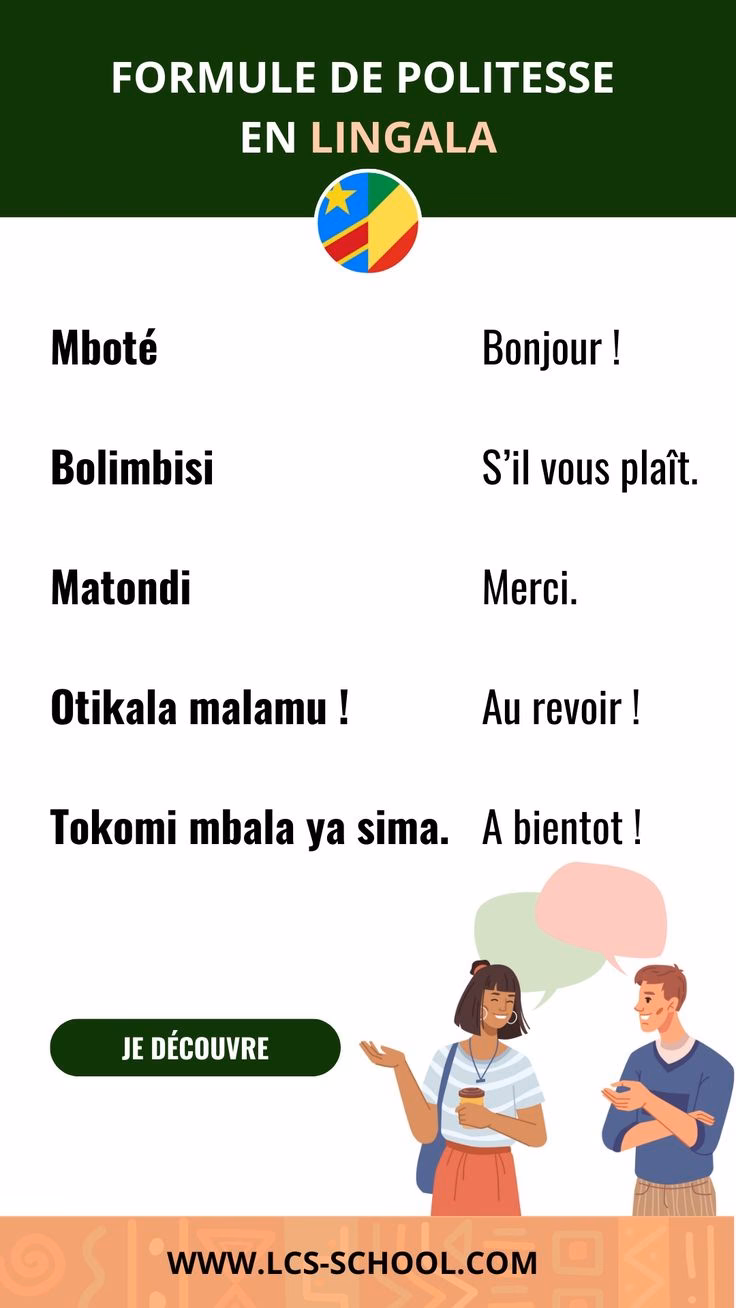Comment dire merci en lingala ?