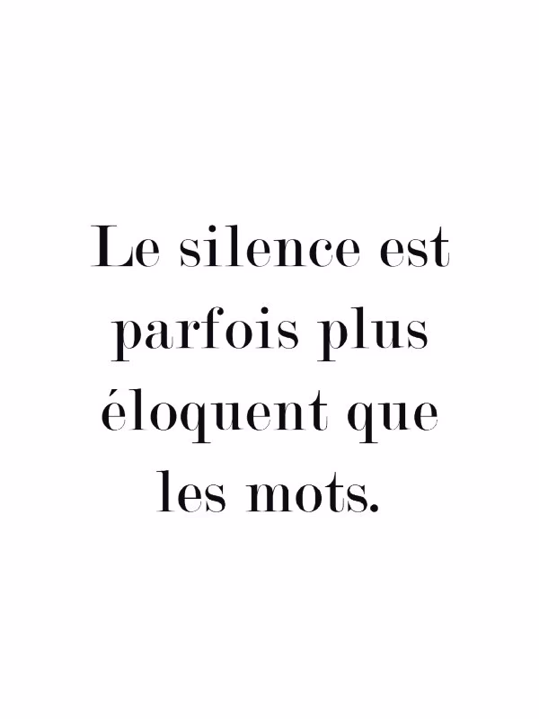 Quelle est la définition du mot Silence ?