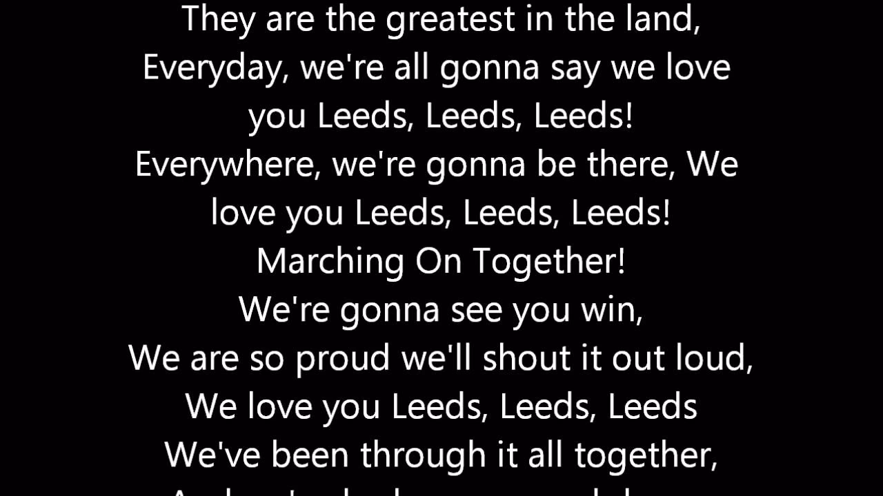What is Leeds United's official club song?