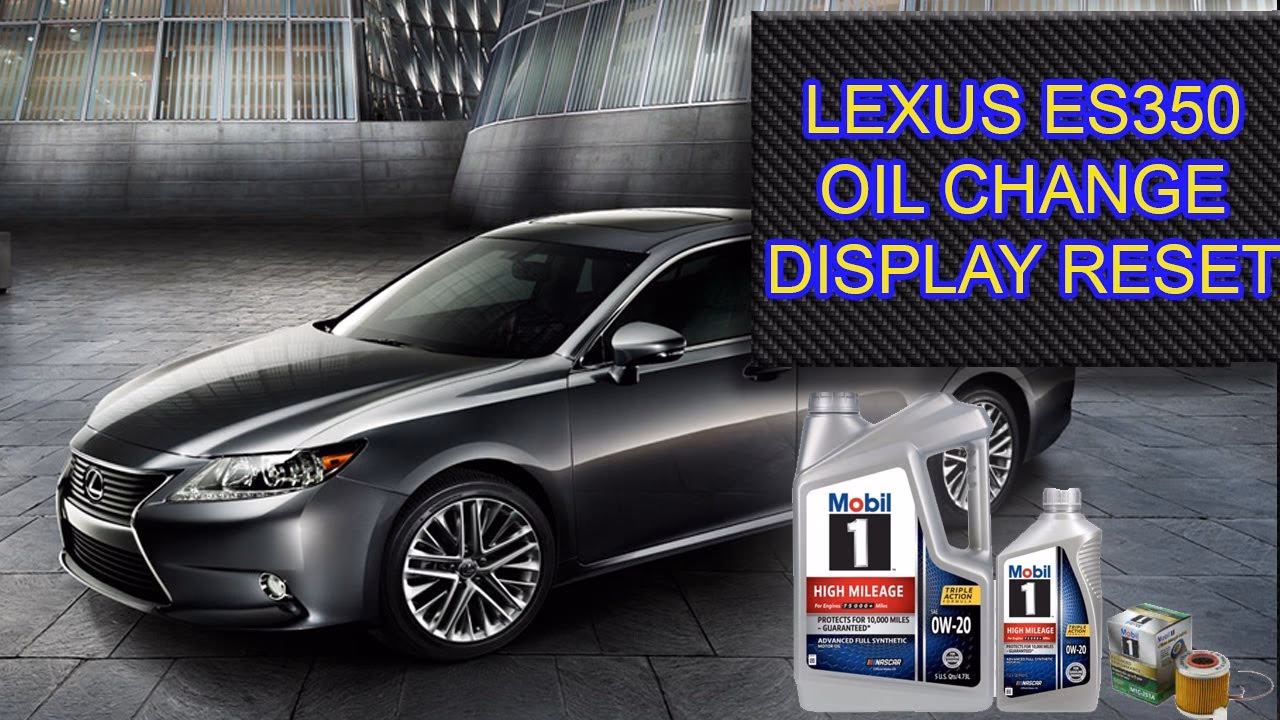 How much does a Lexus ES 350 oil change cost?
