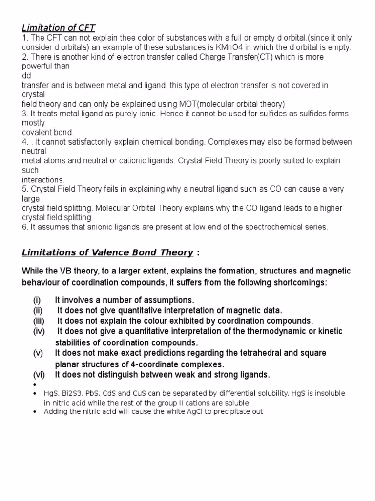 What are the limitations of a VBT molecule?