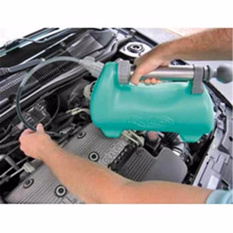 How does a dip stick oil change work?