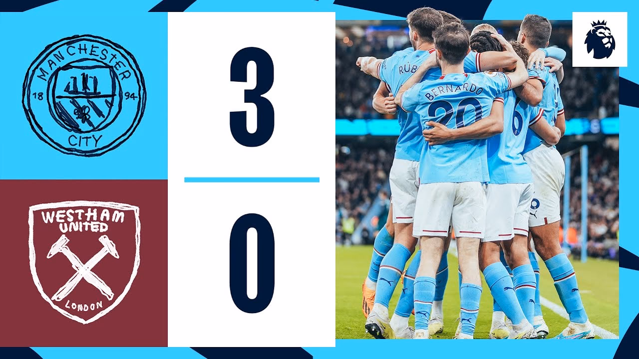 How many match cards are there for Manchester City FC & West Ham United FC?
