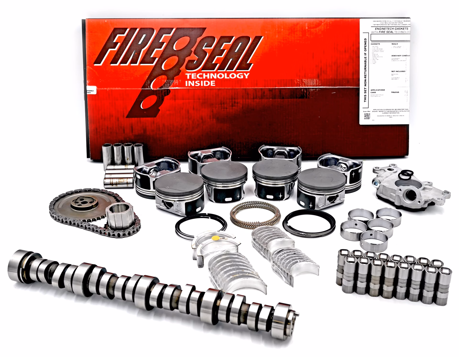 What does an engine master rebuild kit include?