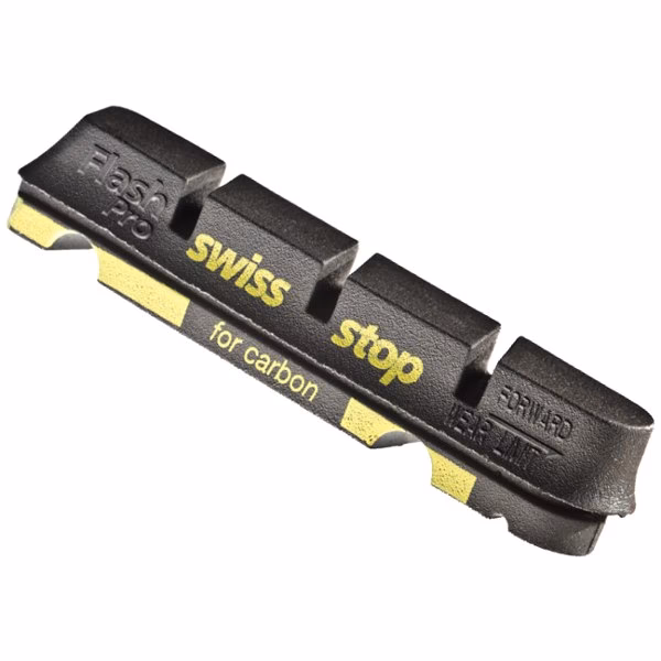 Where are the Wear grooves on a tektro brake pad?