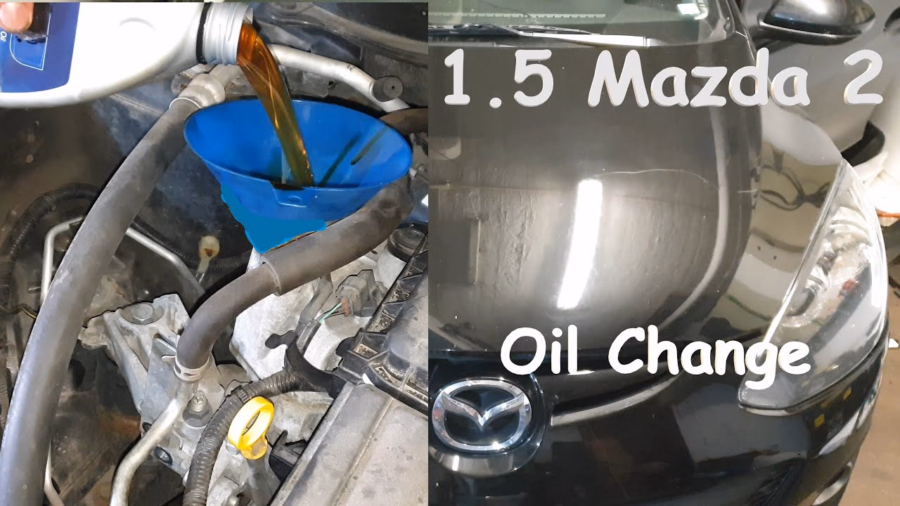 How do you change oil on a Mazda 2/demio?