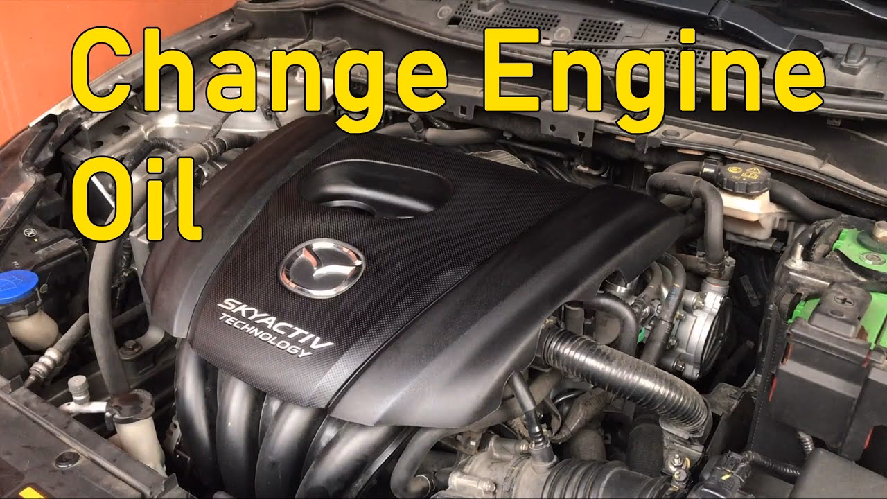 How do you change oil on a Mazda 2/demio?