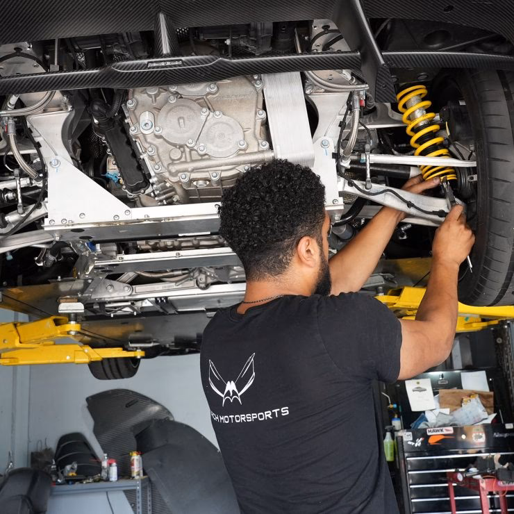 What does a McLaren suspension repair entail?