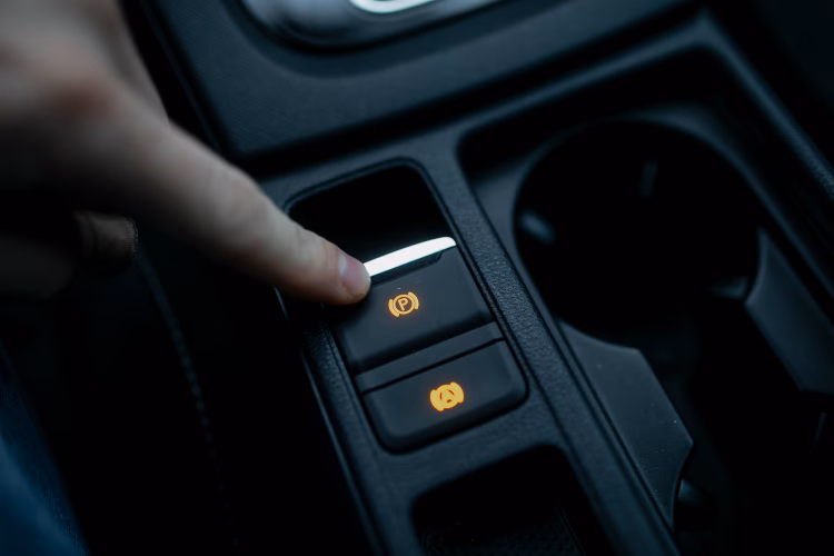 How do you turn a car with a handbrake?