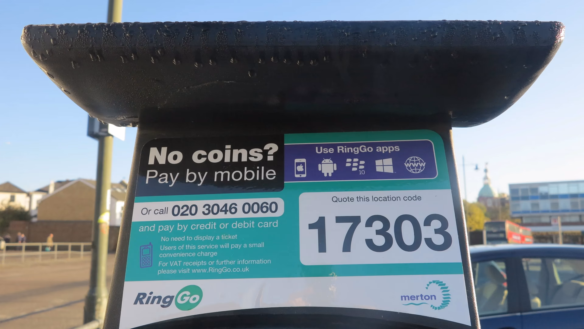 How can I pay for parking in Merton?