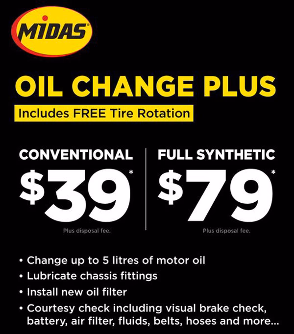 Where is Midas oil change located?