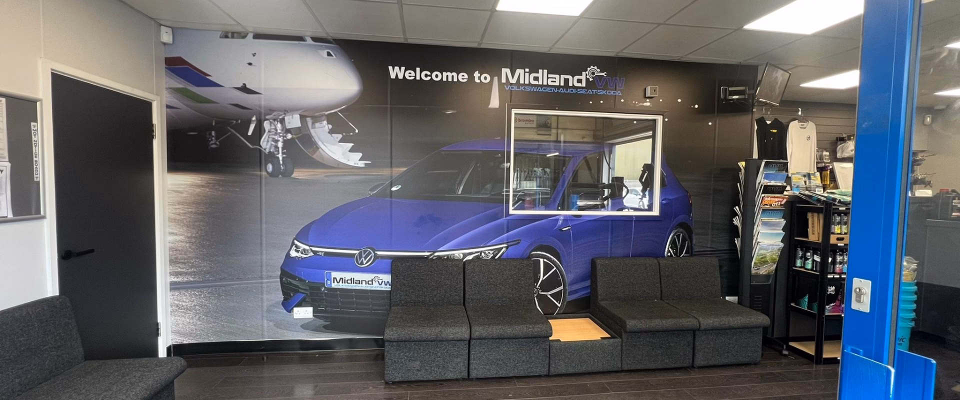 Does Midland VW offer a'main dealer' level of coverage?