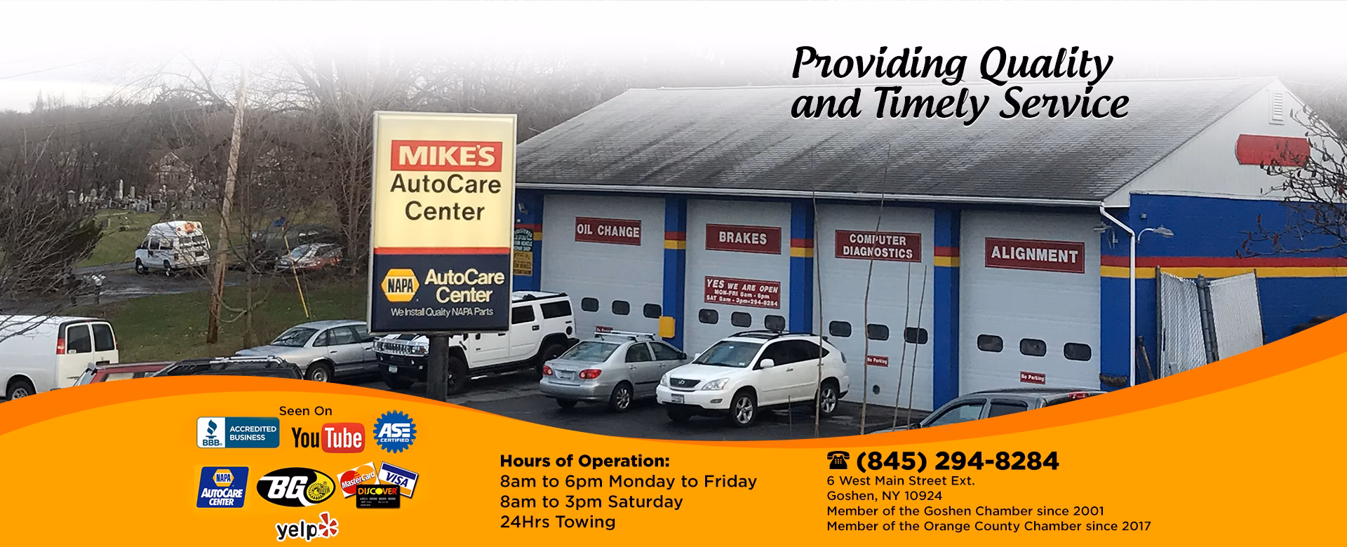 How do I contact Mike's auto service?