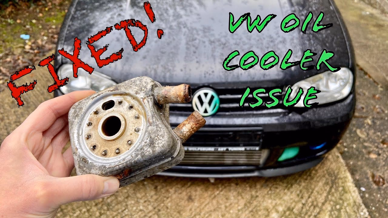 Where is the engine oil cooler located on a 2021 Jetta?