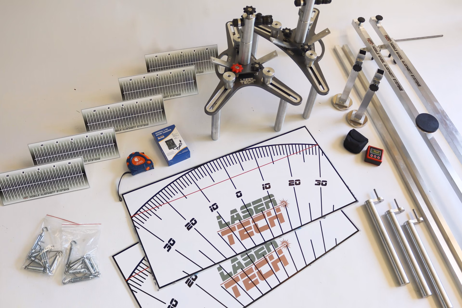 What is the best wheel alignment system for a mobile van?