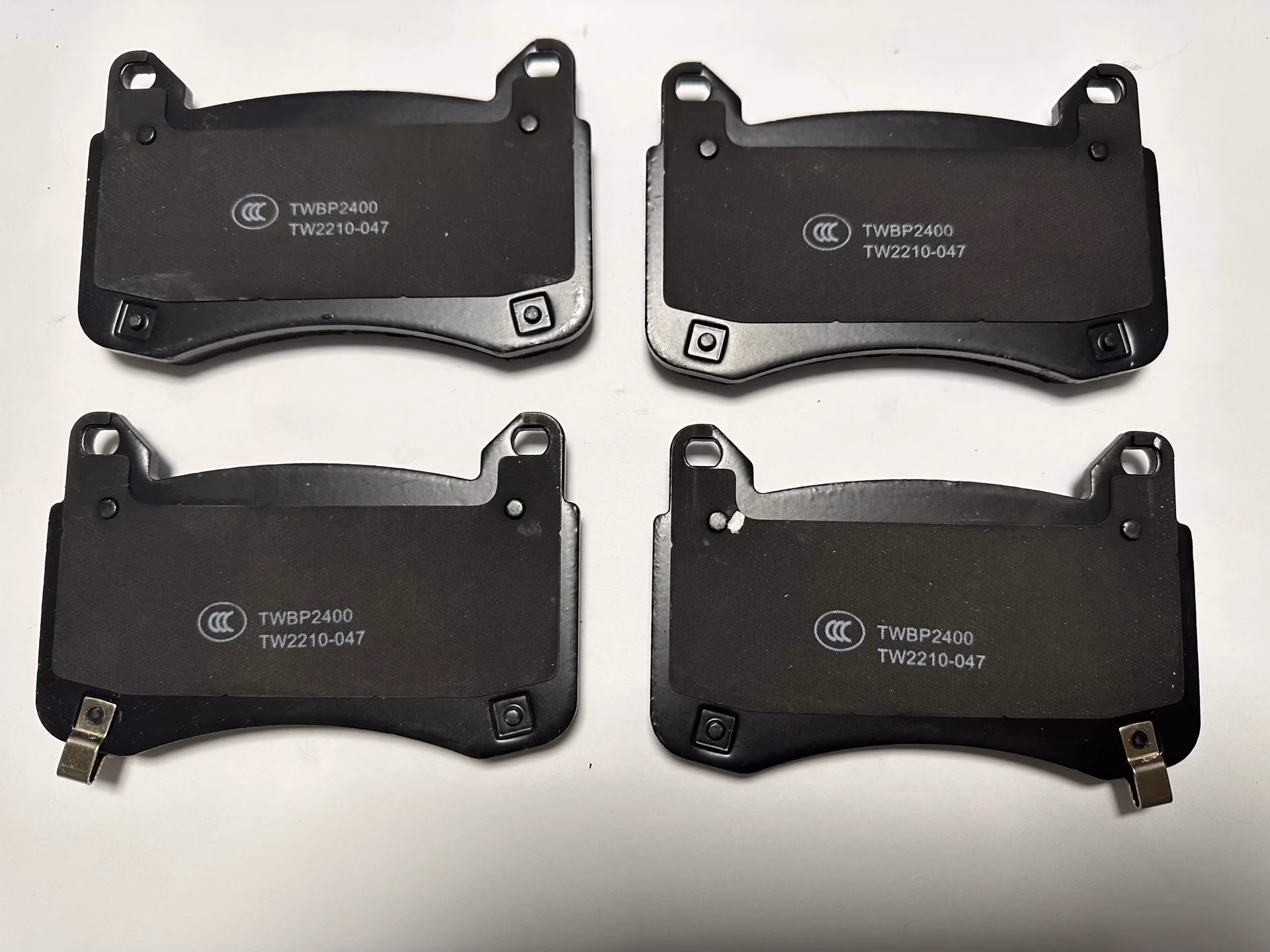 How do you lubricate LH front brake pads?