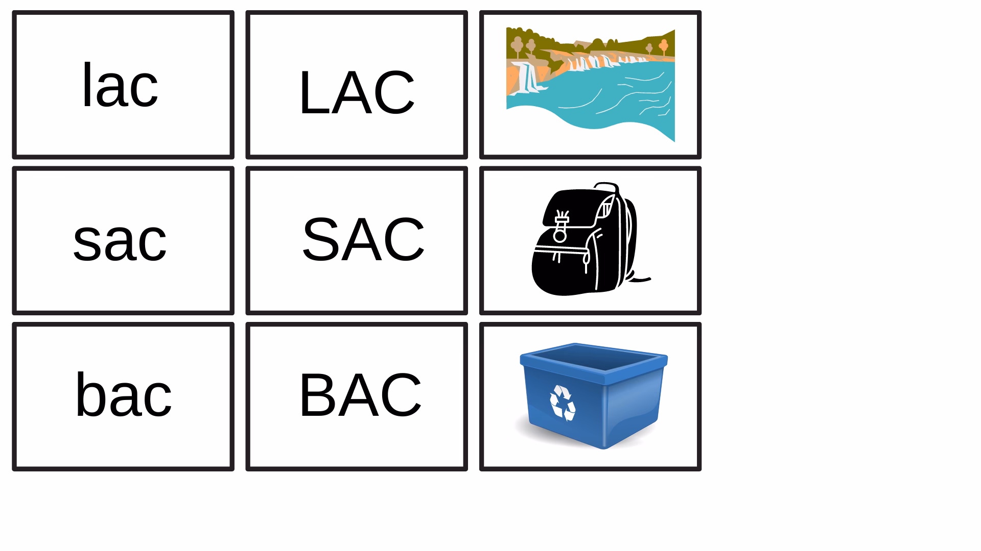 Quels sont les mots de 3 lettres contenant la lettre a ?
