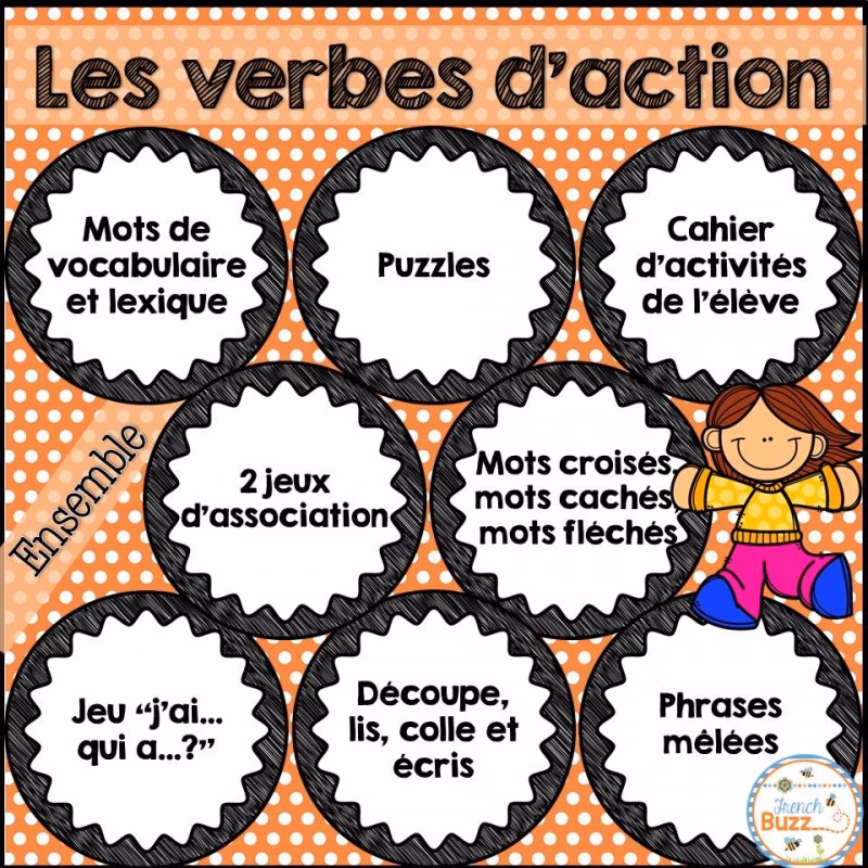 Quels sont les verbes d’action dans un document pédagogique ?