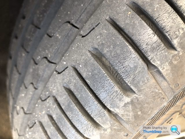 Why is MY BMW M240i tyre cracking?