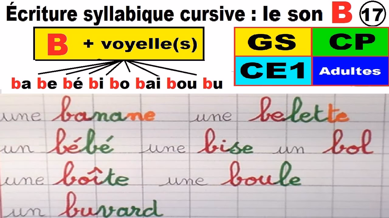 Quels sont les mots contenant la lettre B ?