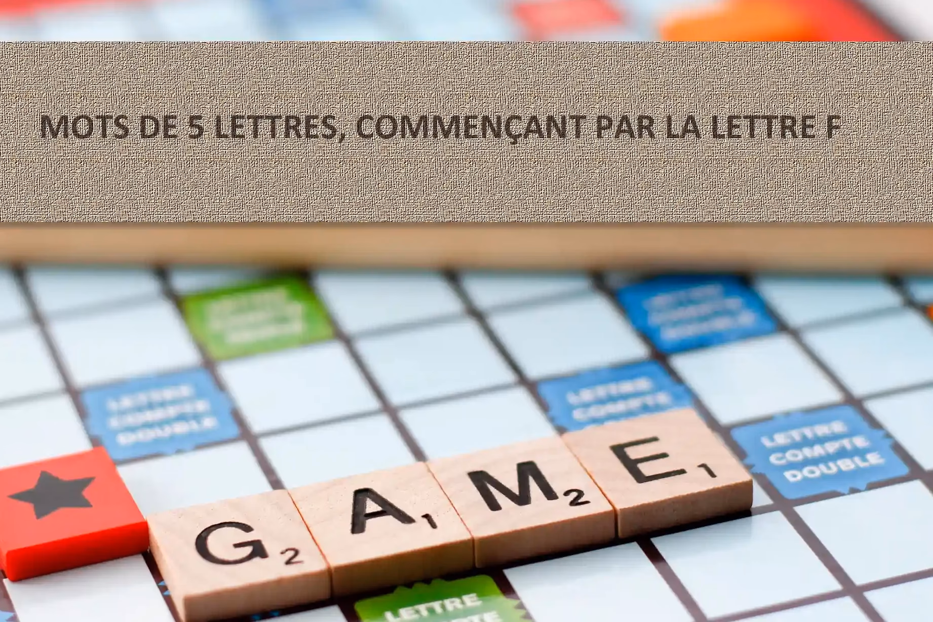Quel jeu de mots avec F ?