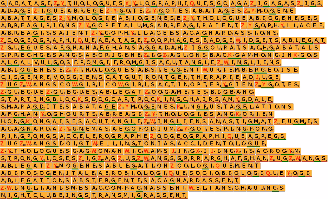 Combien de mots commencent par la lettre G au Scrabble ?