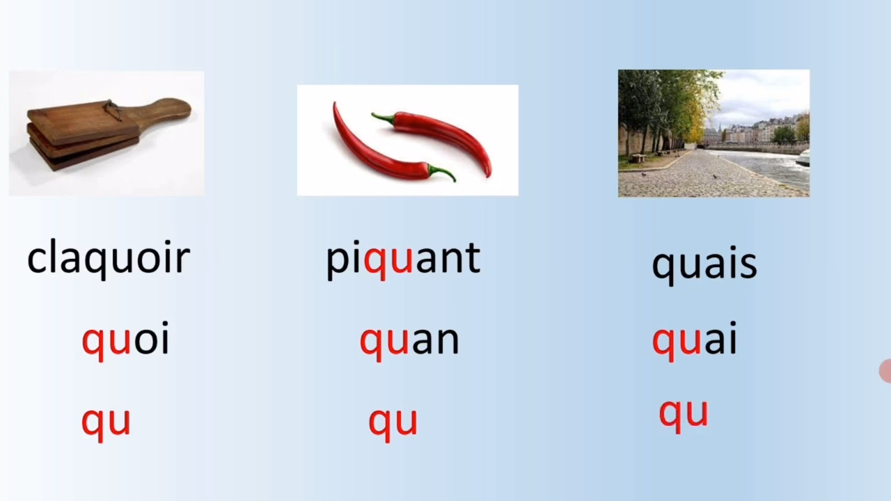 Quels sont les mots contenant la lettre Q les plus fréquents en français ?