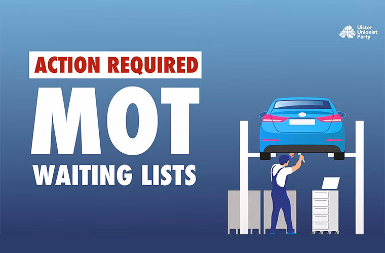 What's going on with the MOT backlog in East Antrim?