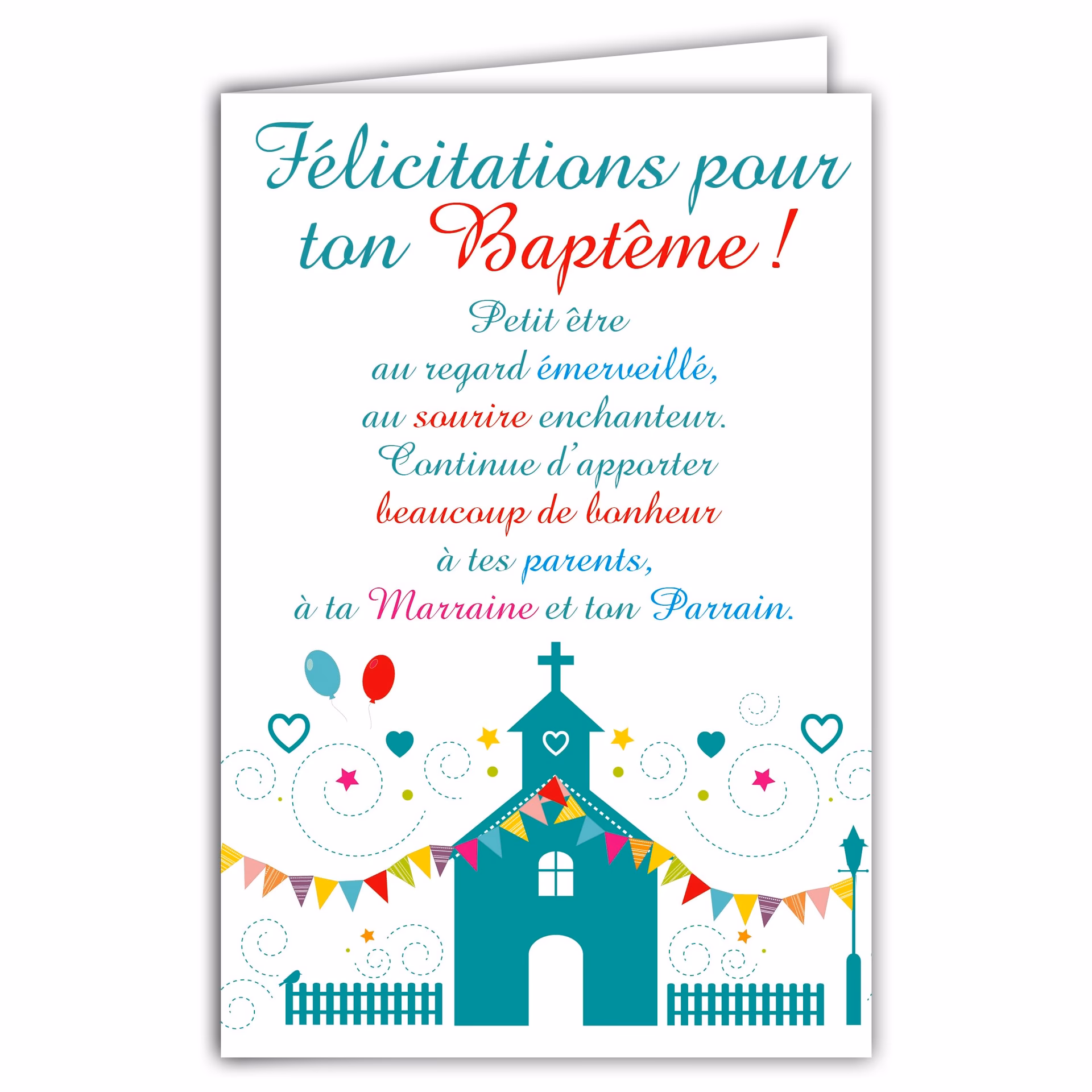 Comment envoyer un texte de baptême ?