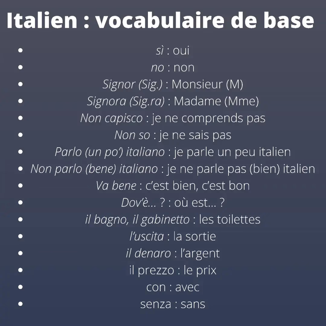 Comment apprendre des mots efficacement en italien ?