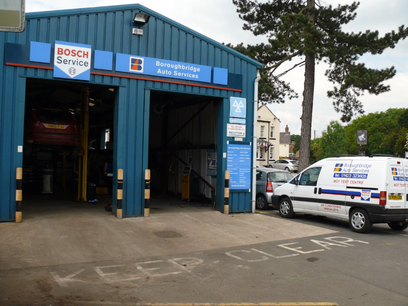 How do I book a repair at my Boroughbridge garage?