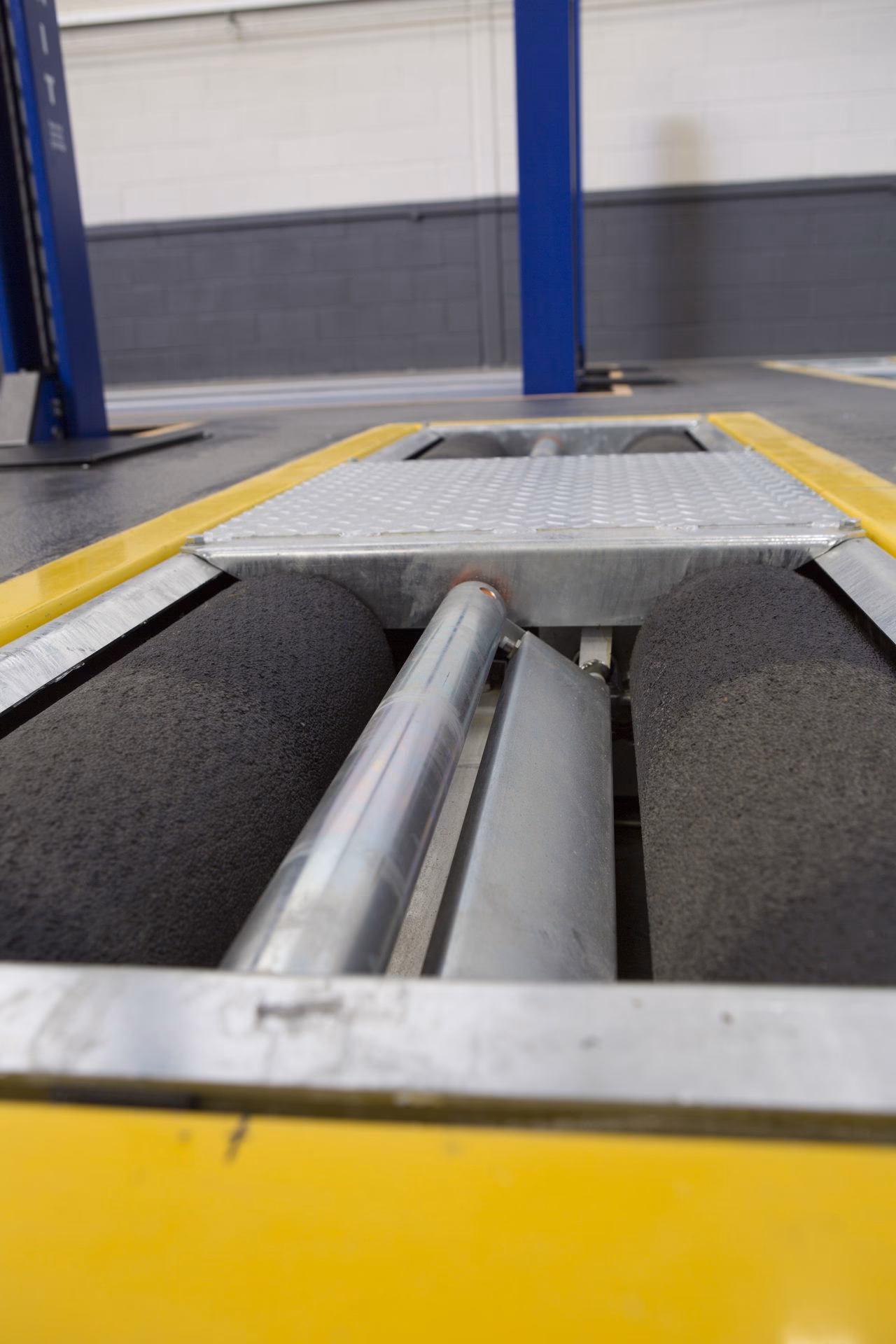 What should I know before using roller brake test equipment?