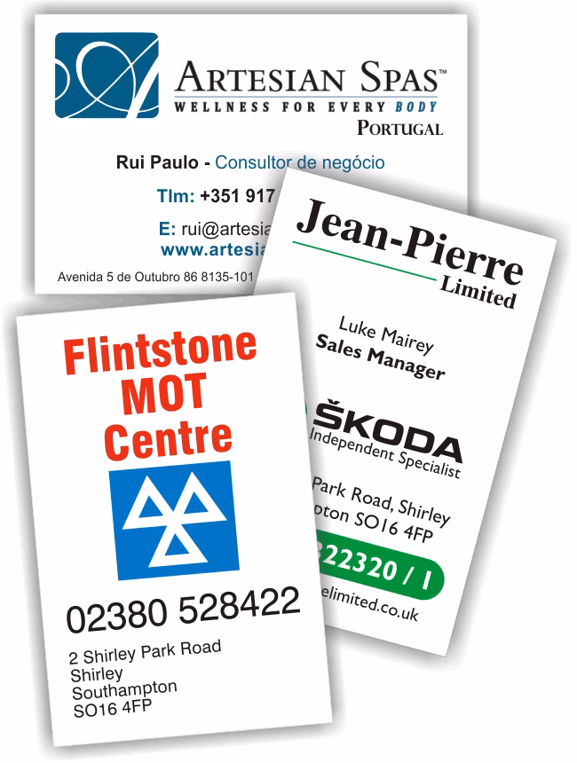Are auto body business cards customisable?