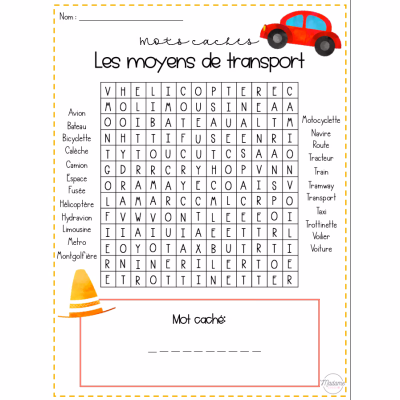 Comment les mots cachés sont-ils utilisés pour le soutien scolaire ?