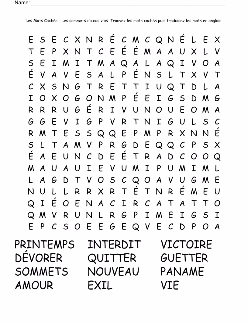 Comment trouver un mot caché en anglais ?