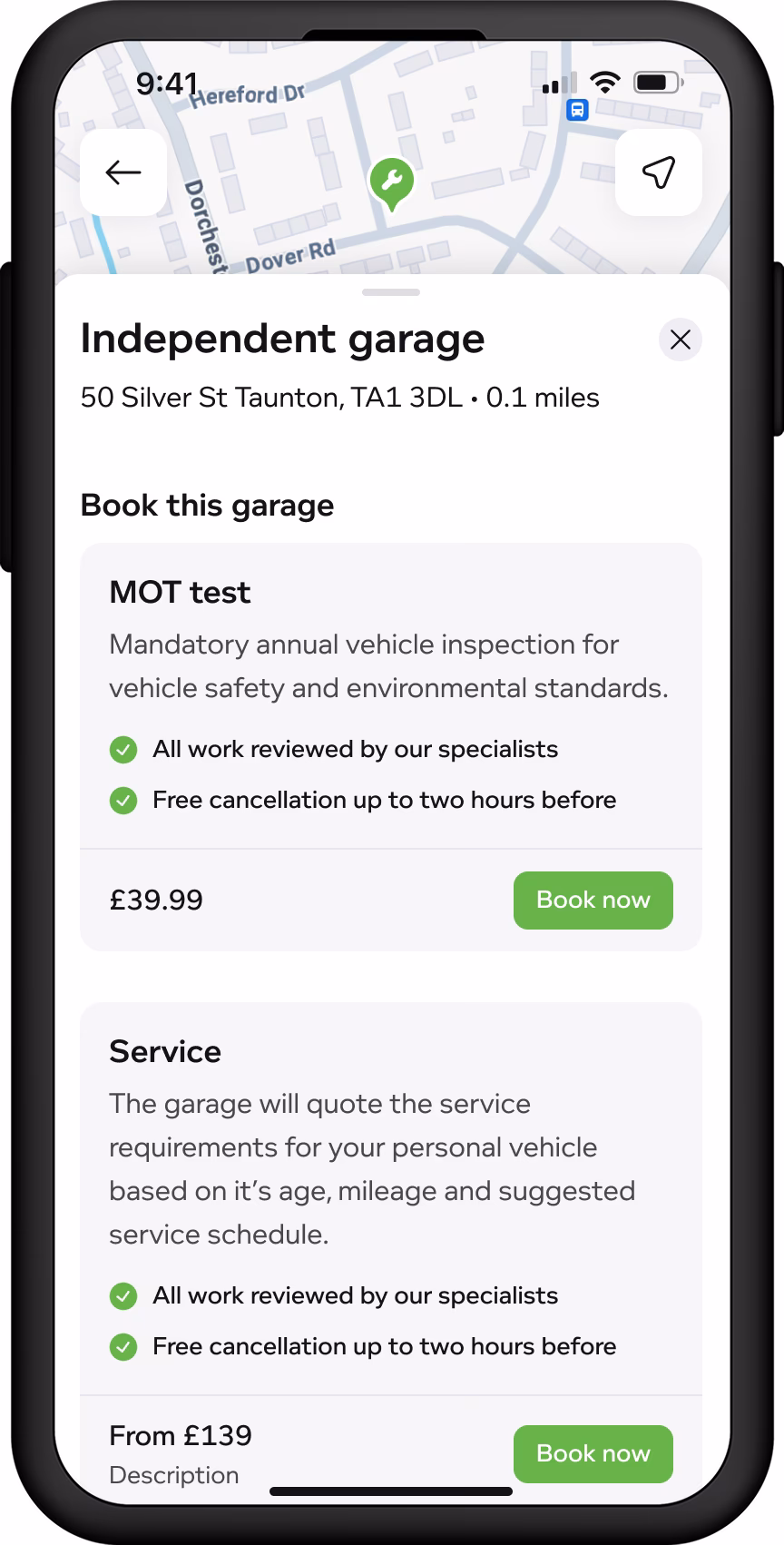 How can I find an MOT cancellation?