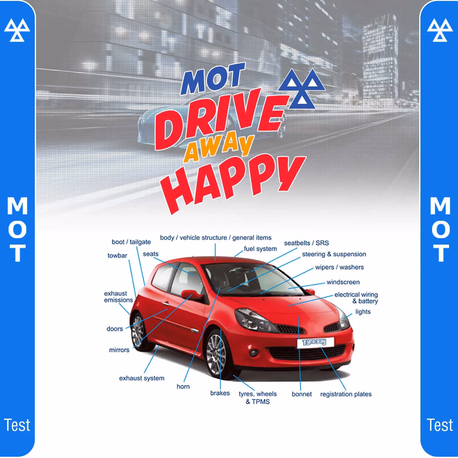 Where can I find a new car Mot due date?