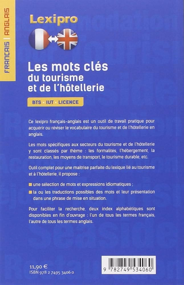 Quels sont les termes techniques dans l’hôtellerie ?
