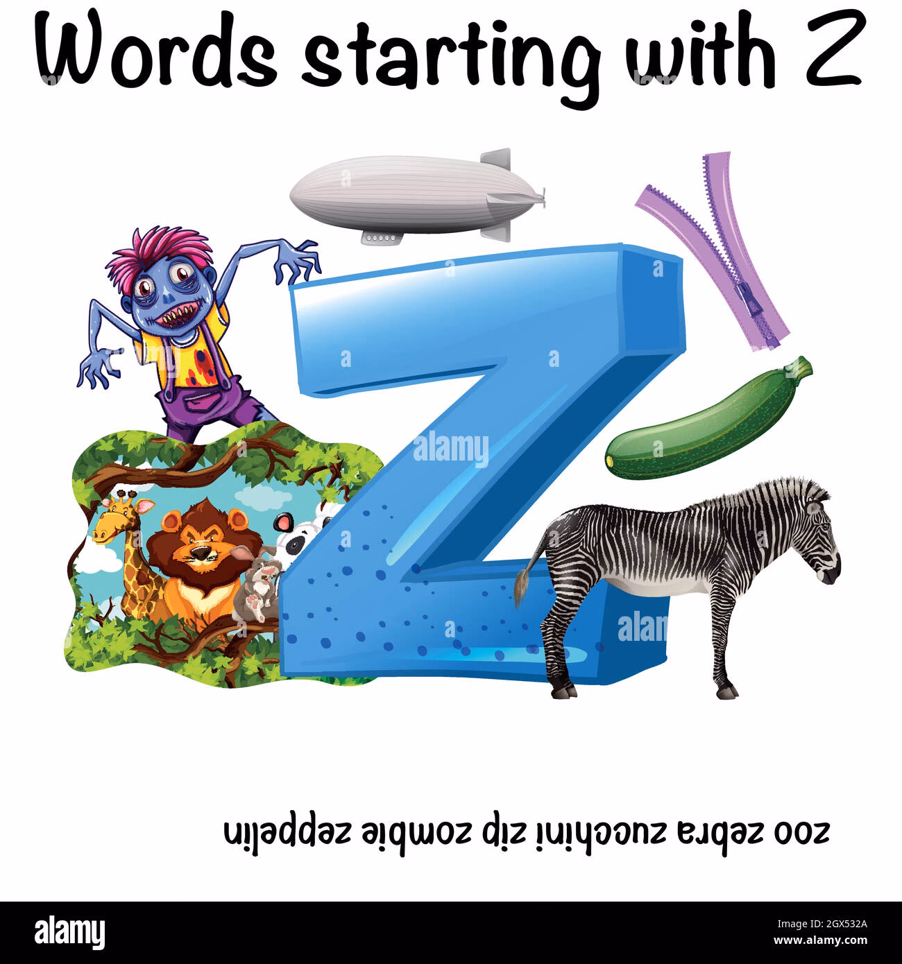 Quelle est la liste des mots en Z ?