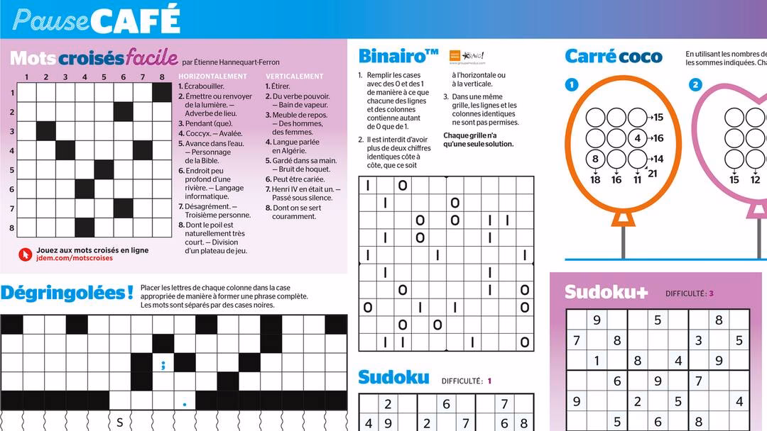 Comment naviguer dans les mots croisés ?