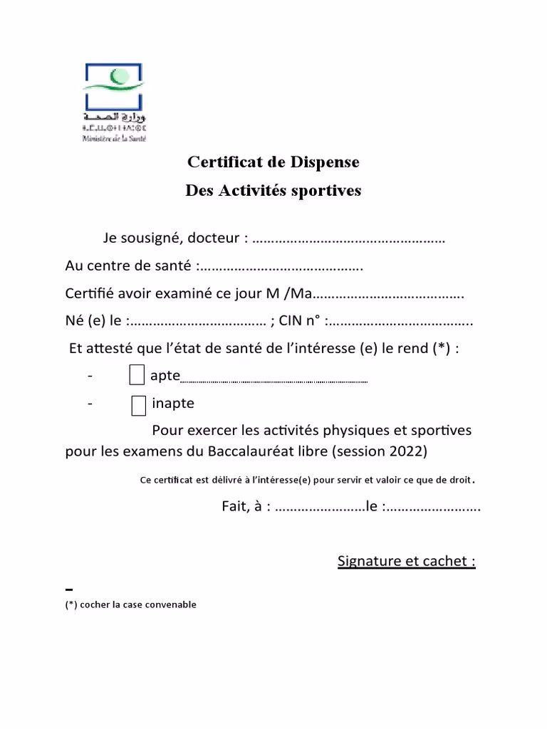 Comment justifier une dispense de sport ?