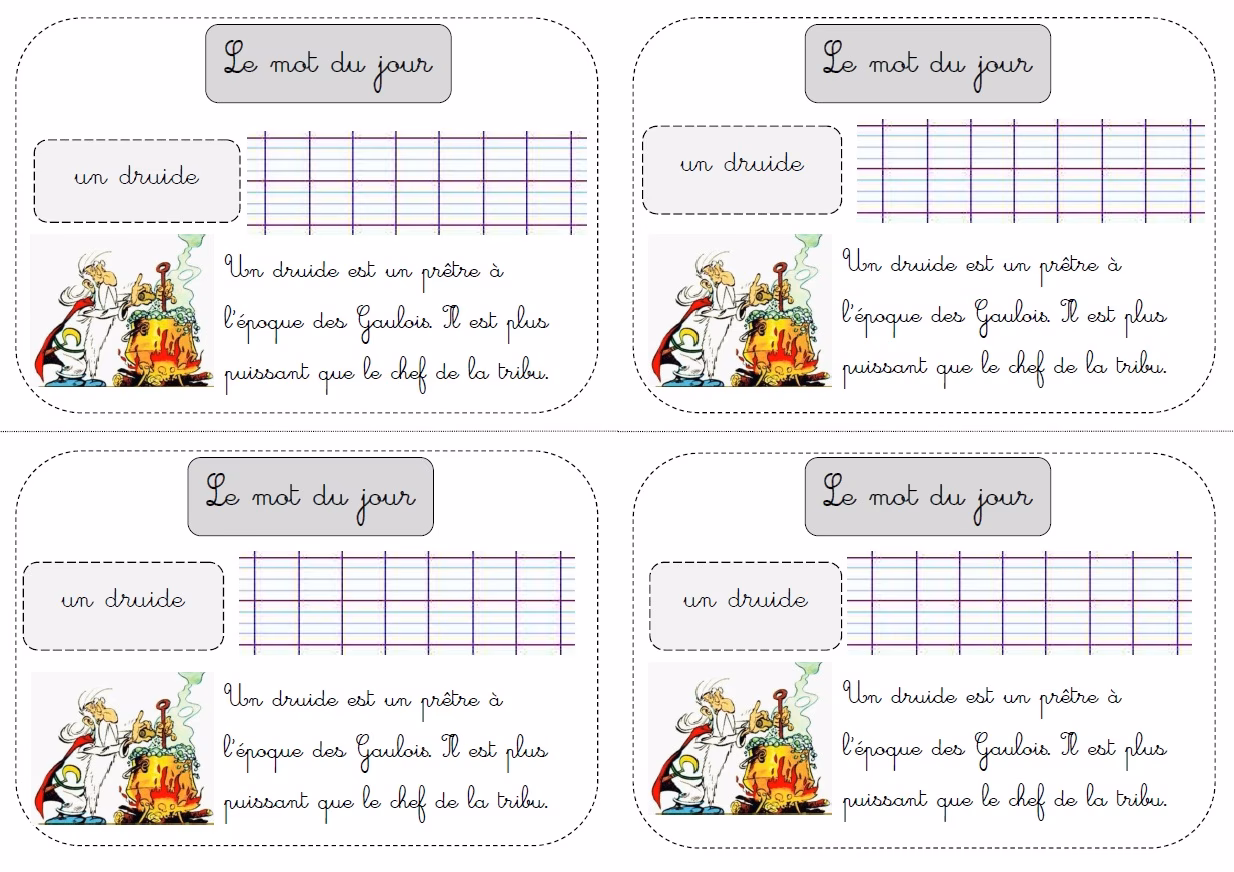 Comment les élèves doivent-ils analyser le mot du jour ?