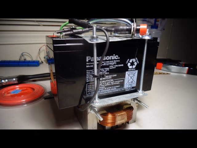 How do you connect an electromagnet to a battery?