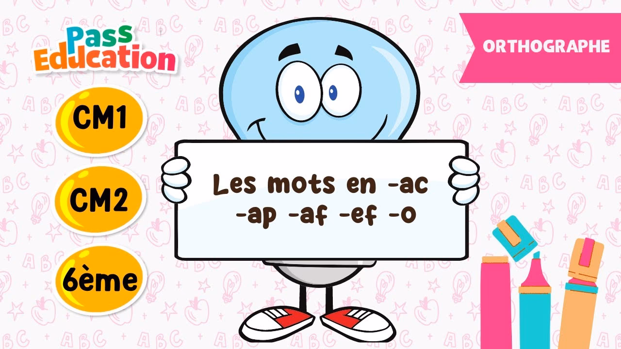 Quels sont les mots terminant avec les lettres AC ?