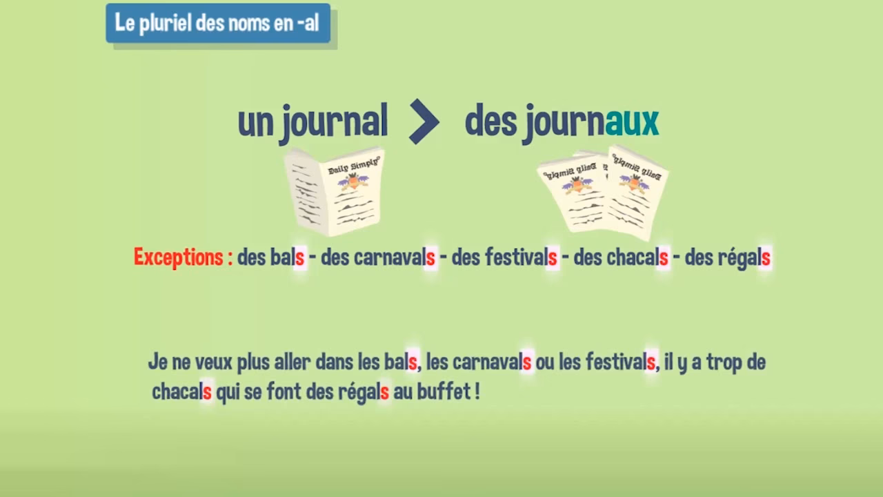 Comment se forme le pluriel des mots en -ail ?