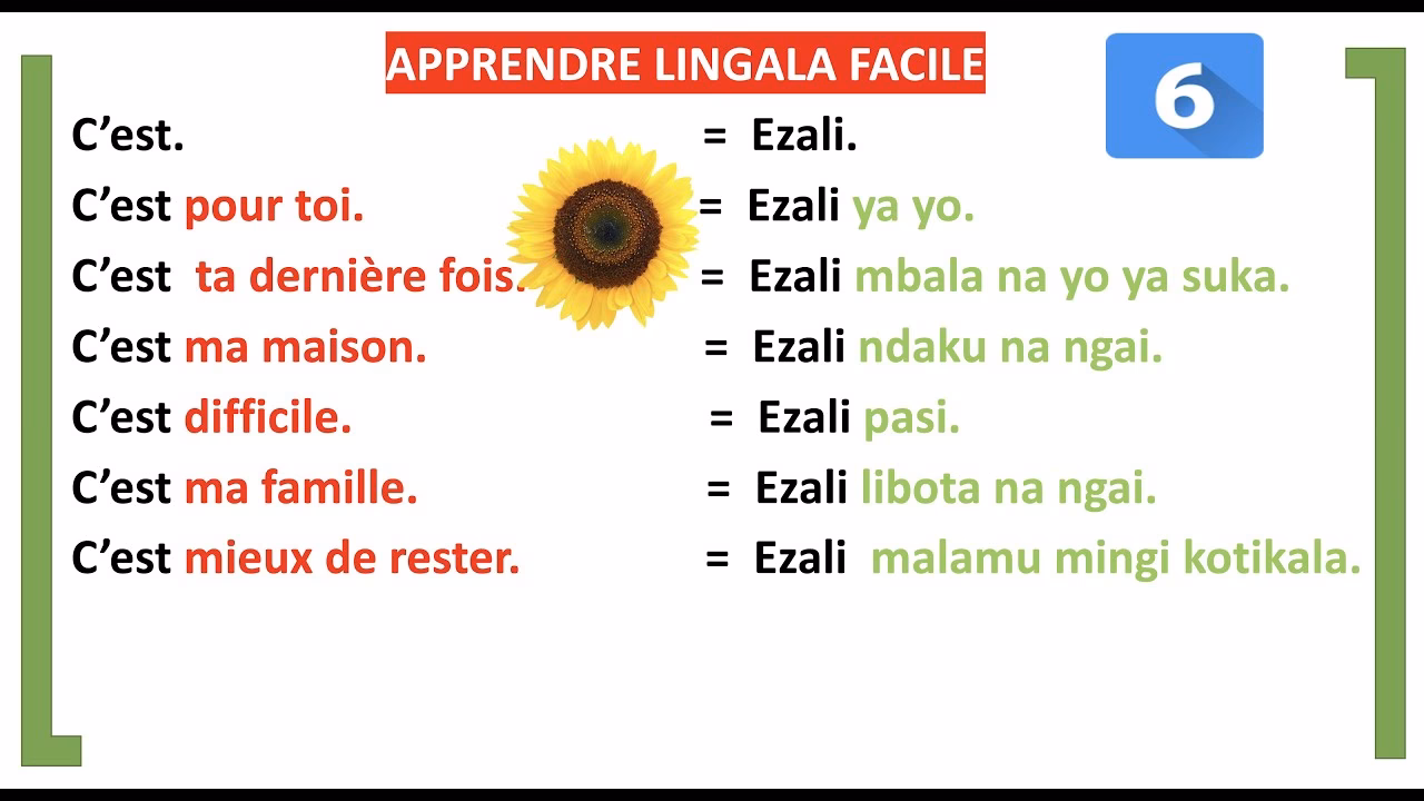 Comment apprendre la lingala ?