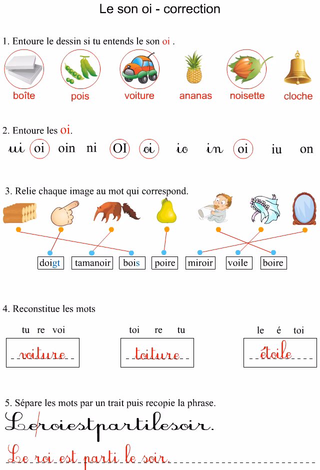 Quels sont les mots qui se terminent par 'OI' ?