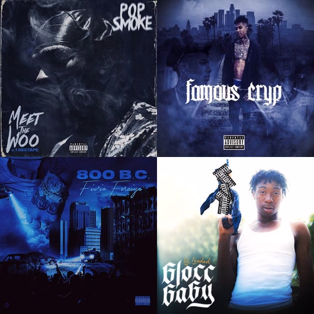 How do you identify a Crip rapper?