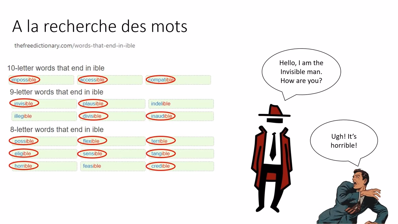 Quels sont les mots qui finissent par Tif ?