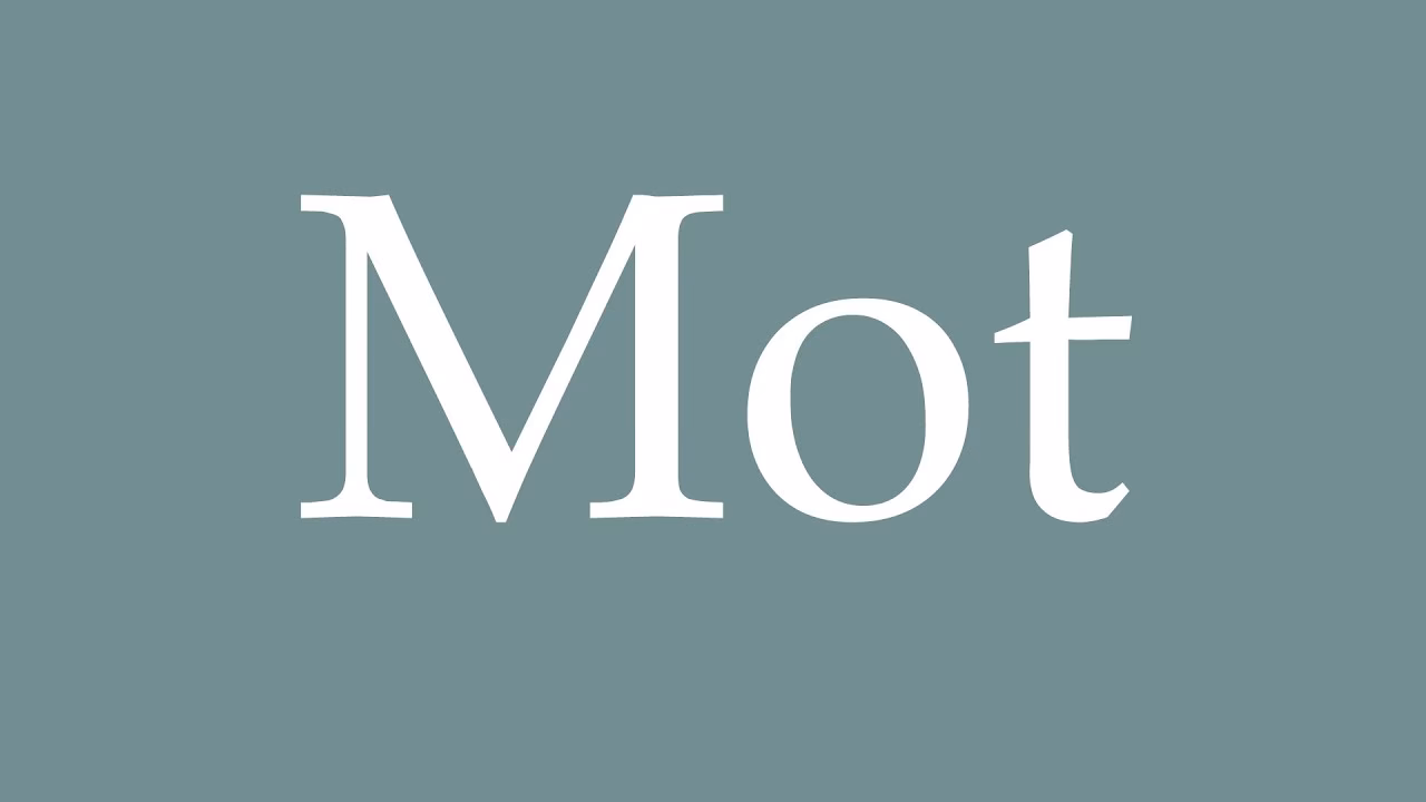 How do you pronounce m in French?